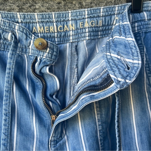 American Eagle Outfitters Blue Striped Pants - Picture 6 of 7